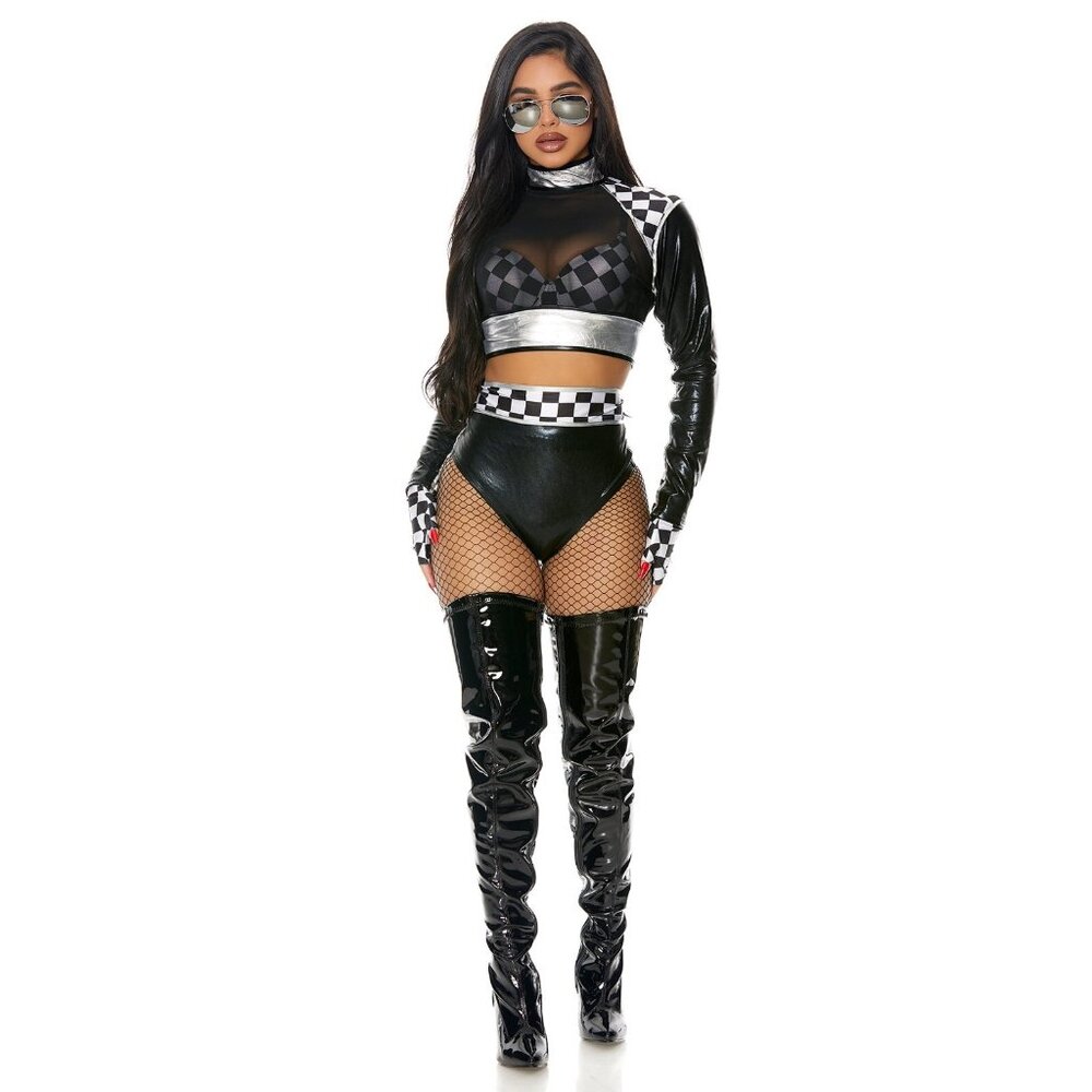 NEW Fast Lane Costume Womens SZ M/L Halloween ROle Play MSRP $78 NWT